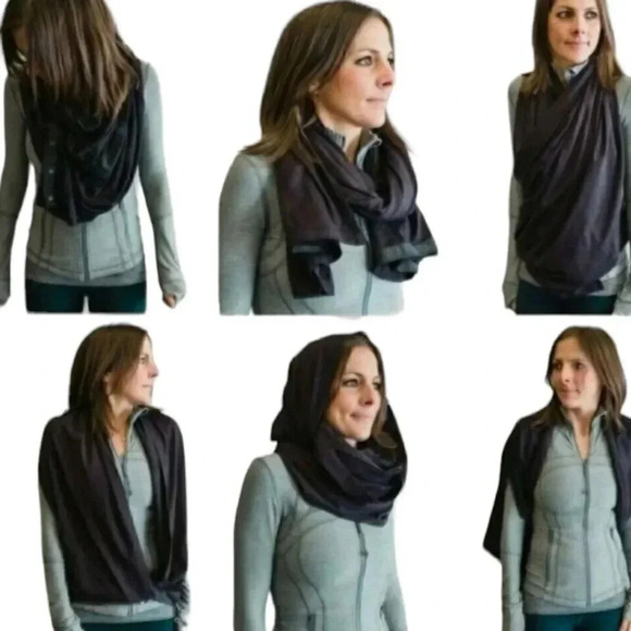 lululemon grey snap side vinyasa scarf - Picture 7 of 10